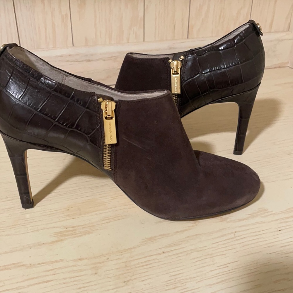 Michael Kors Heeled Boot Dark Brown